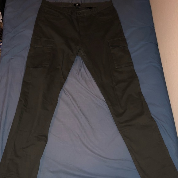 h&m slim cargo pants